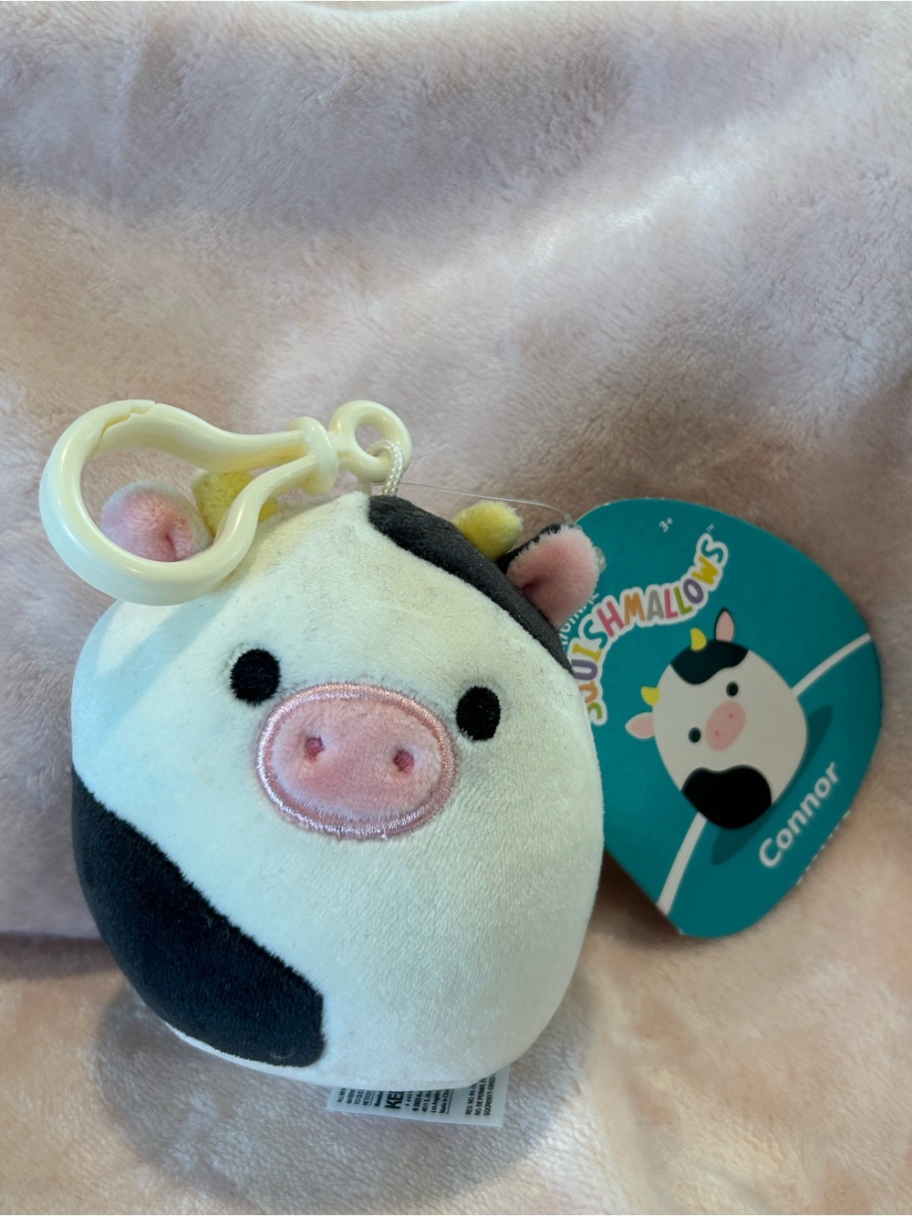 Connor Cow Squishmallow 3.5" Clip